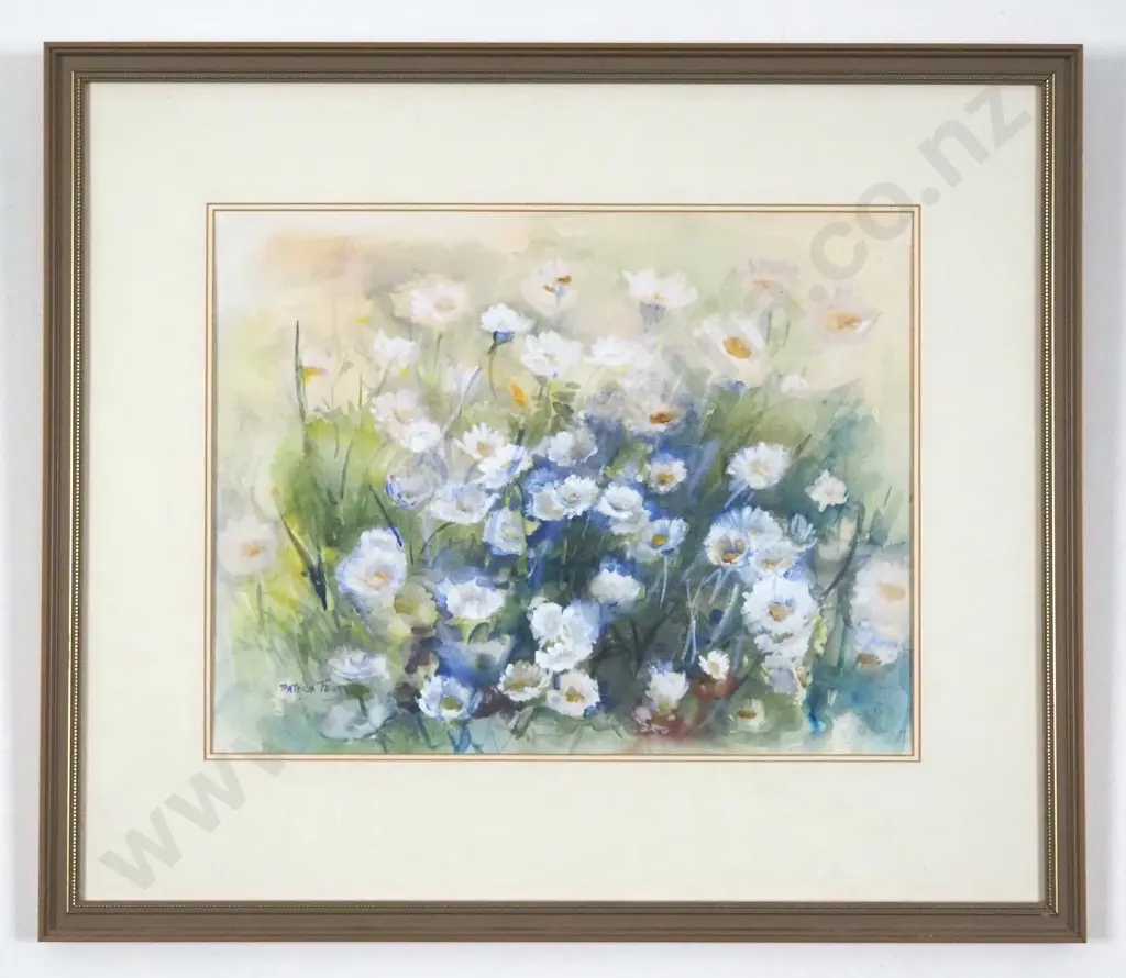 Patrica Fear. 1988. Daisies in My Garden. Watercolour on Paper. Image 1++