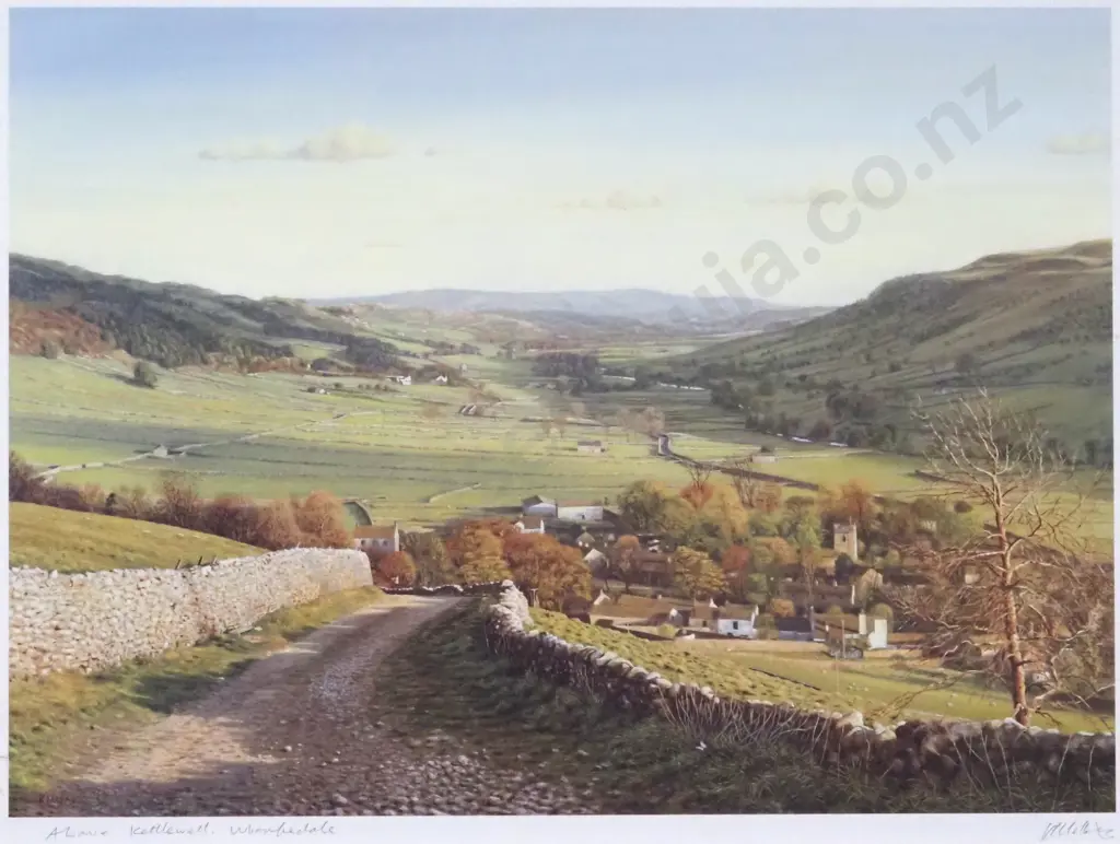 Keith Melling. Above Kettledale, Warfedale, Yorkshire. Signed & Titled Print. Image 1++