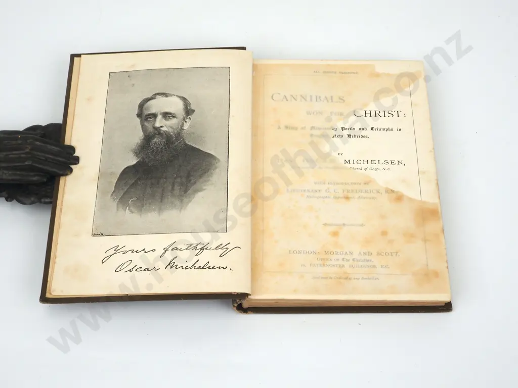 Rev Oscar Michelsen, Cannibals won for Christ, Morgan & Scott, No date. Image 1++