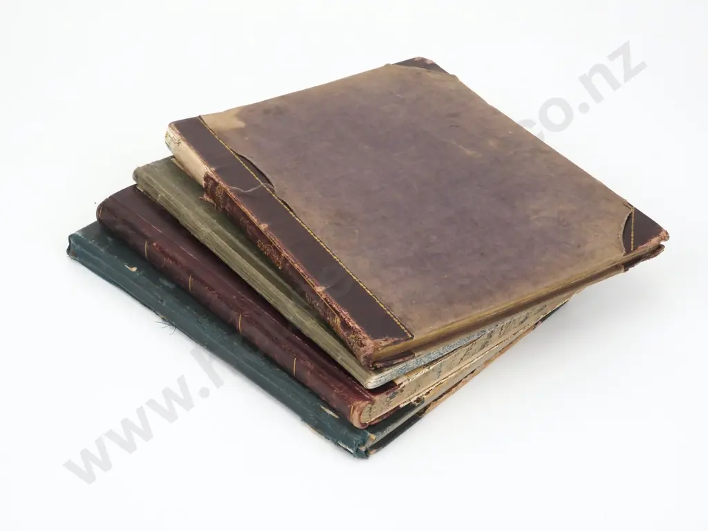 Set of Four Hand Written Military Related Journals  Image 1++