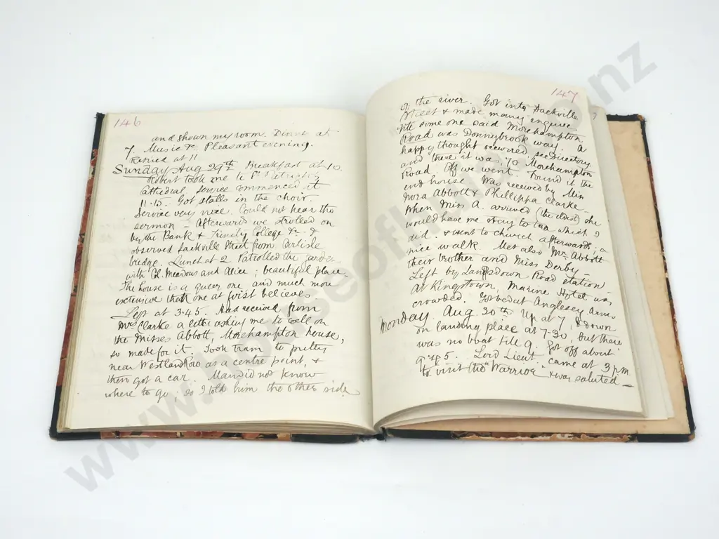 Set of Four Hand Written Military Related Journals  Image 1++