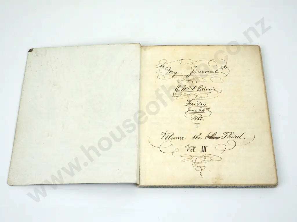 Set of Four Hand Written Military Related Journals  Image 1++