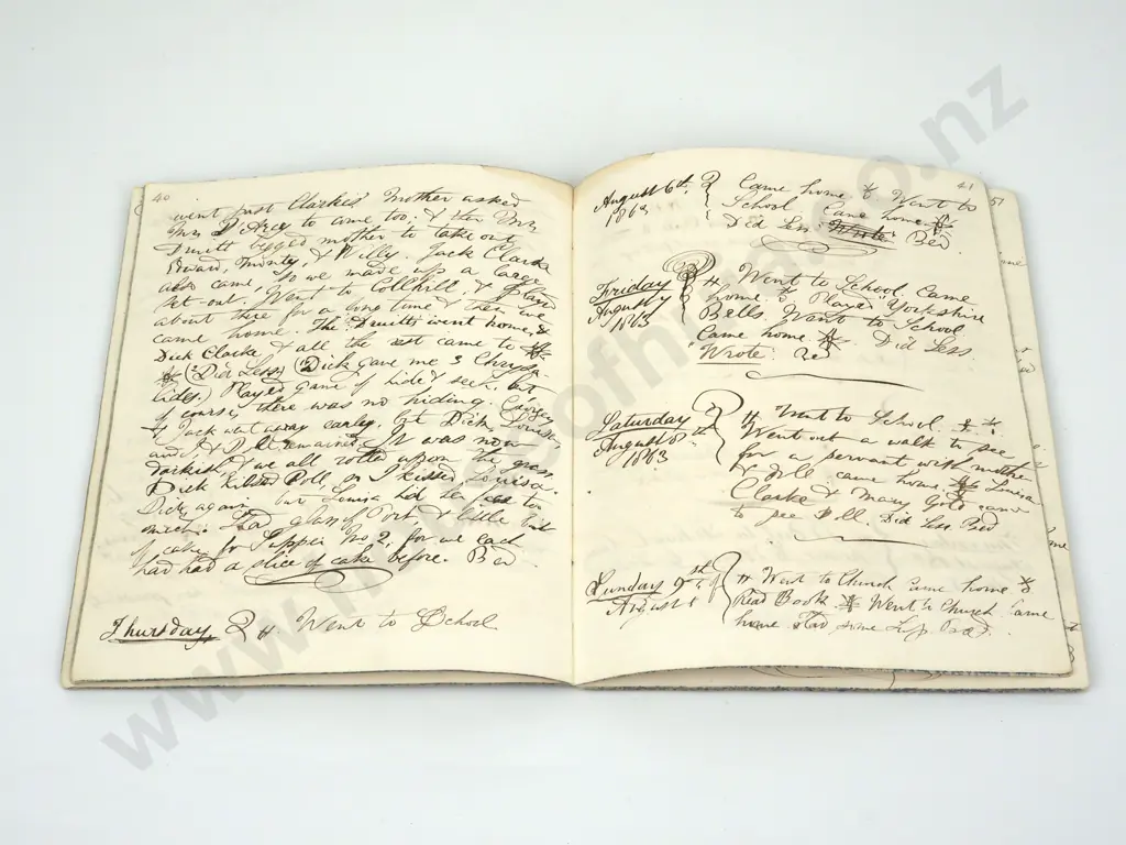 Set of Four Hand Written Military Related Journals  Image 1++