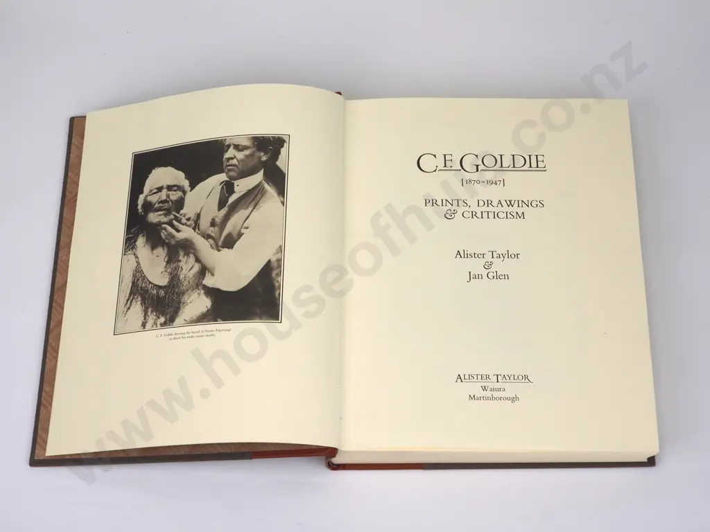 C. F. Goldie - Prints,Drawings and Criticism Author(s); Alister Taylor; Jan Glen. First Published 1979 By Alister Taylor Image 1++