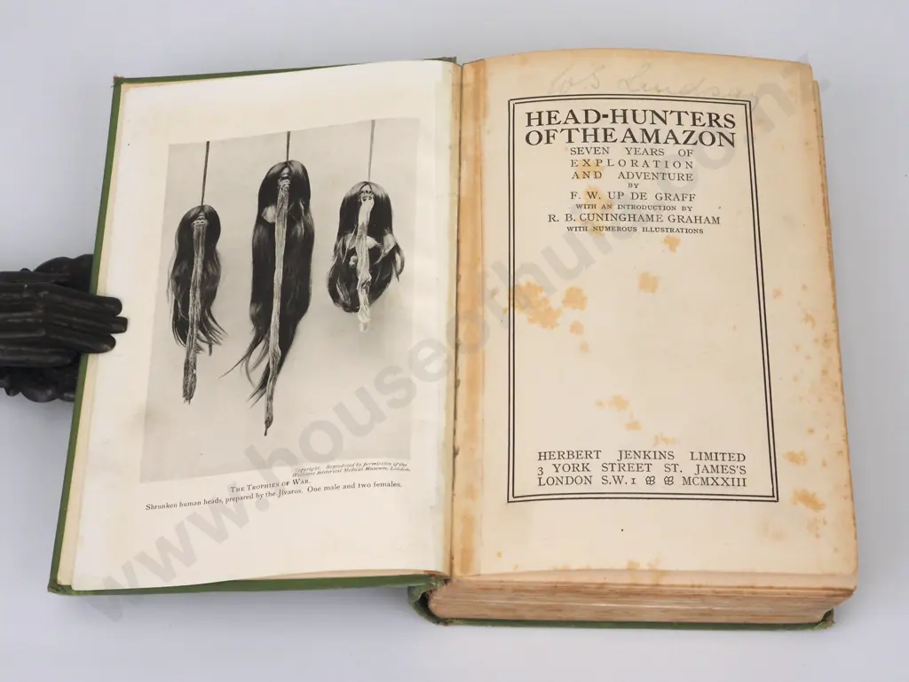 F. W. Up De Graff, Head Hunters of the Amazon, Herbert Jenkins Ltd., 1923 Image 1++