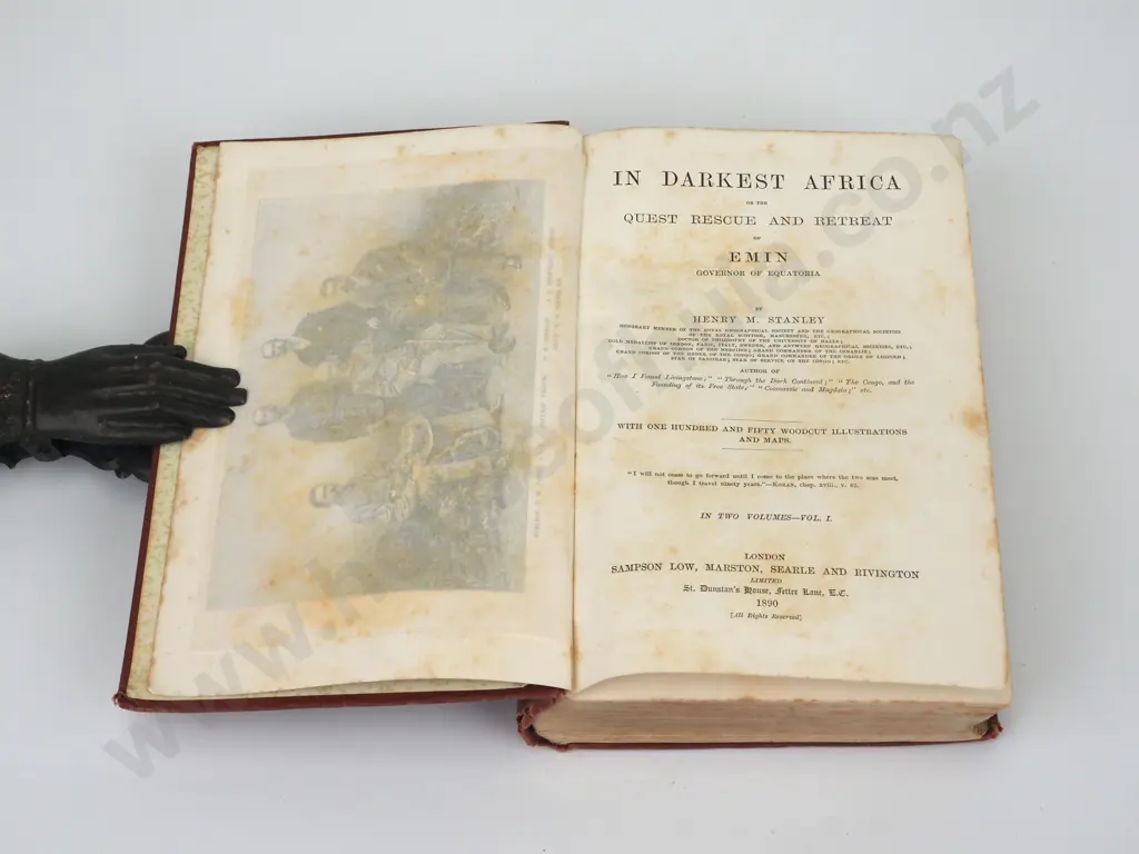 In Darkest Africa, Henry Stanley, Sampson Low, London 1890, 2 Vols. First Edition  Image 1++