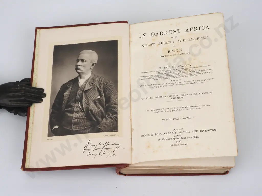 In Darkest Africa, Henry Stanley, Sampson Low, London 1890, 2 Vols. First Edition  Image 1++