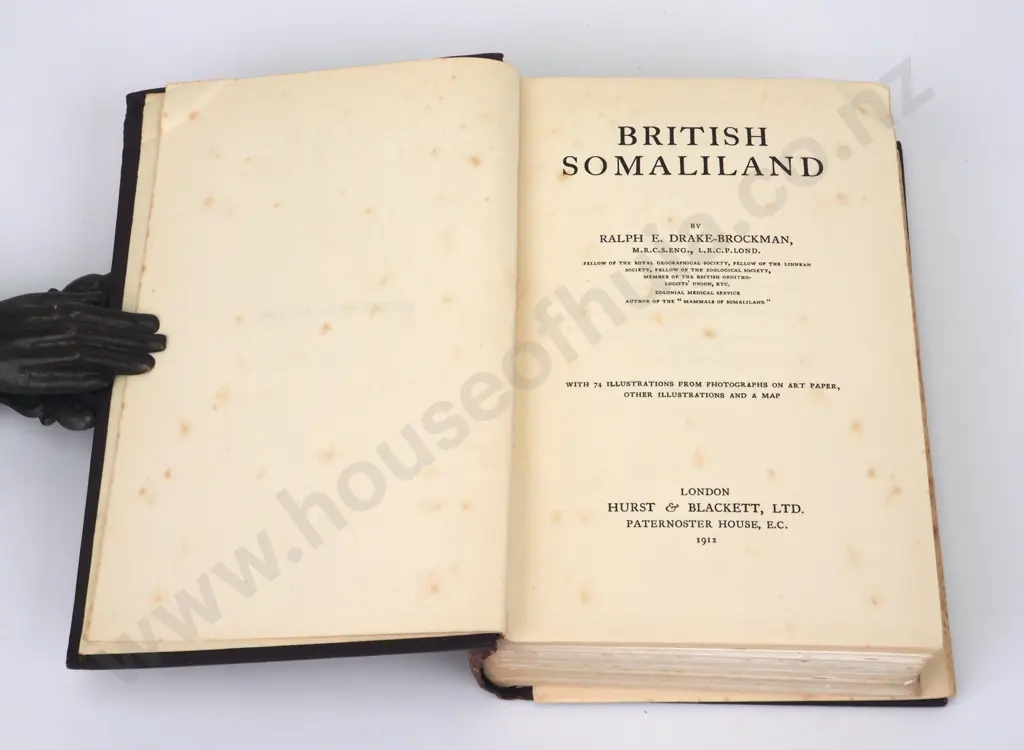 Drake Brockman, Ralph E.; British Somaliland; Hurst & Blakett, 1912 Image 1++