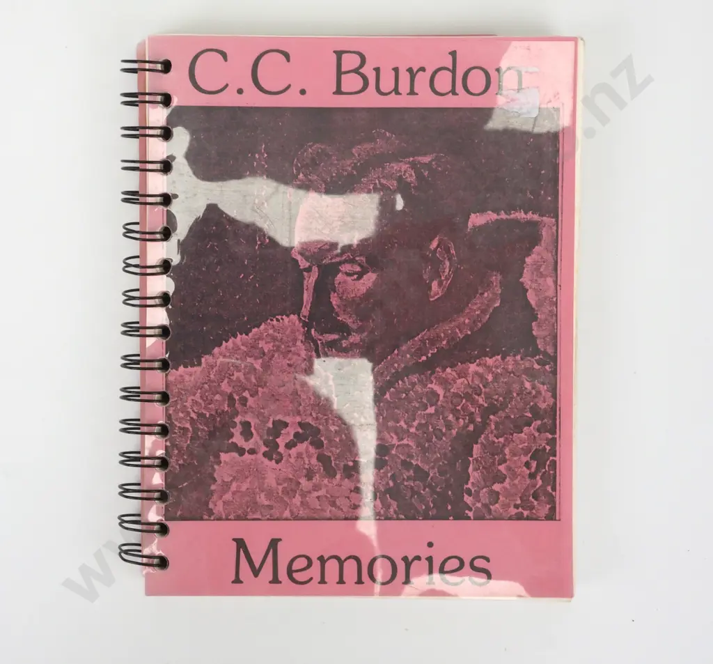 C.C Burdon "Memories". A Biography Of C.C Burdon. Self Published. Image 1++