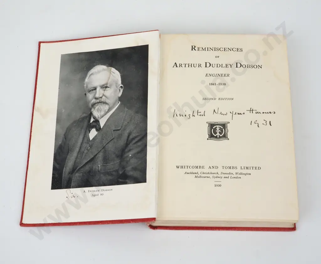 Dobson, Arthur Dudley; Reminiscences of A. Dudley Dobson. Image 1++