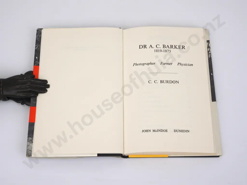 Burdon, C.C.; Dr A.C Barker 1819-1873. Photographer, Farmer, Physician. Signed By Author Image 1++