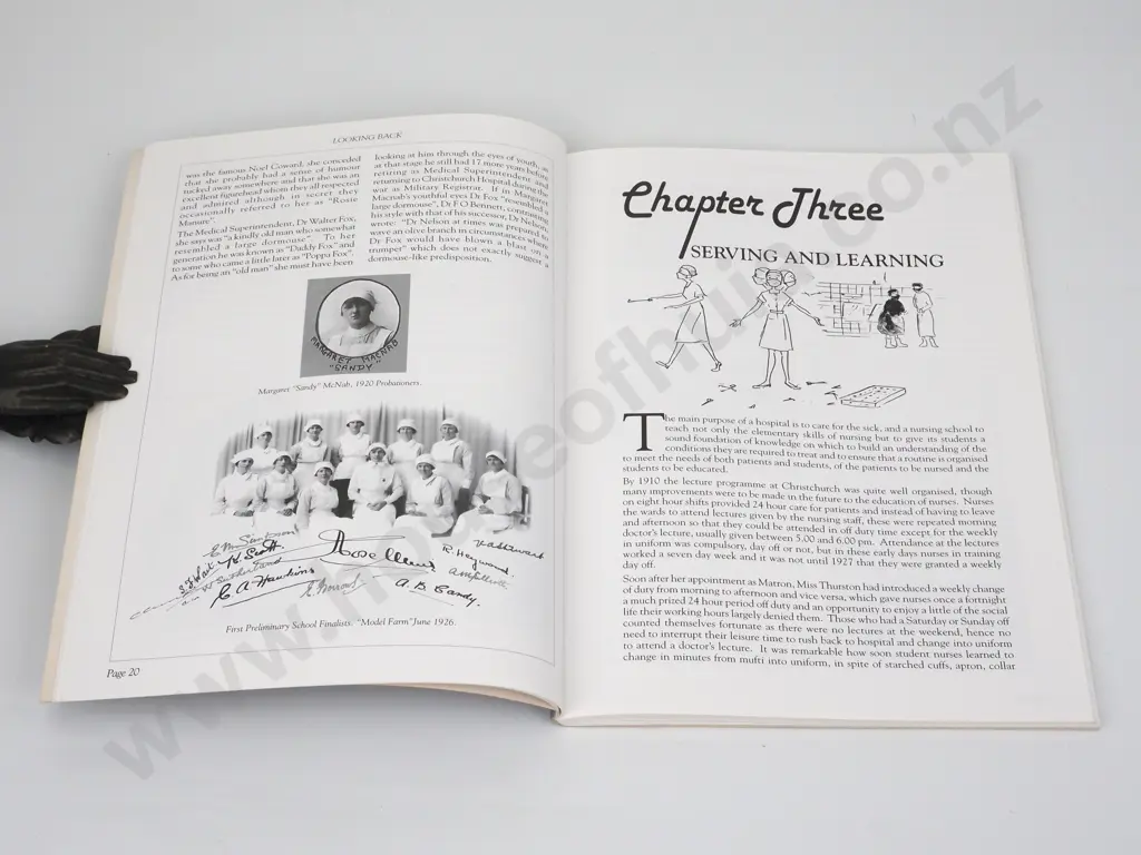 Campbell, Helen; Looking Back, A History of the Christchurch School of Nursing 1891-1987. Image 1++