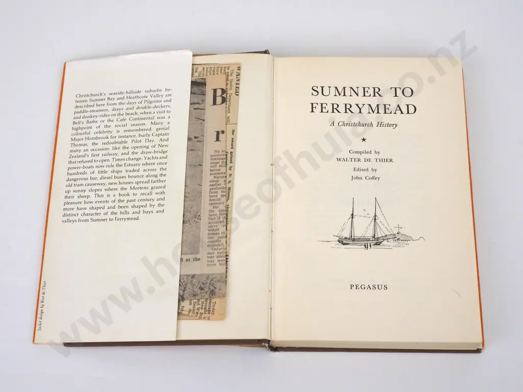 de Thier, Walter; Sumner to Ferrymead - A Christchurch History Image 1++