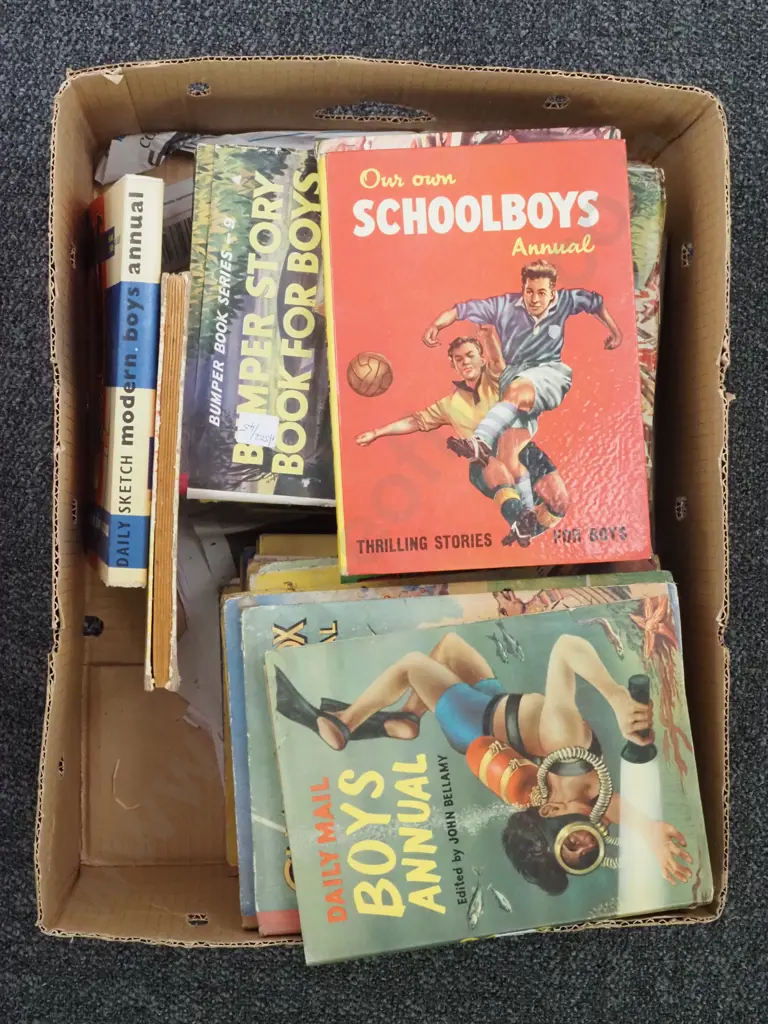 Box lot of 'Boy's Annuals' Image 1++