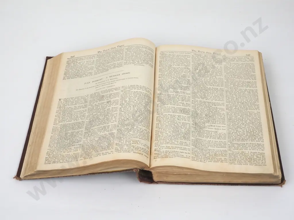 Boys Own Manual Book, London, 1884. Binding broken, some pages loose. Image 1++