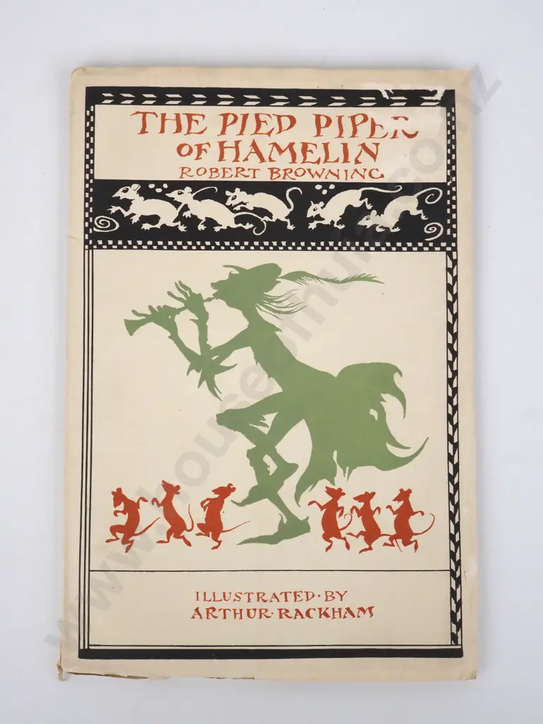 Robert Browning, The Pied Piper of Hamelin, Illustrated By Arthur Rackham, George Harrap, 1939 edition. Image 1++