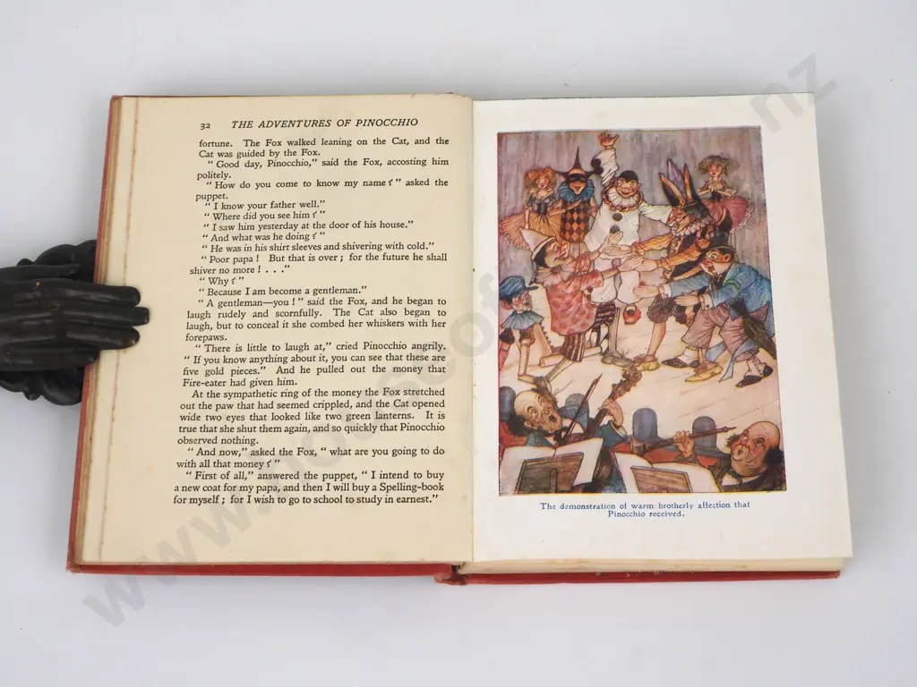 Carlo Collodi, Pinococchio, The Tale of a Puppet, Illustrations by Charles Folkard, Dent 1926 Image 1++