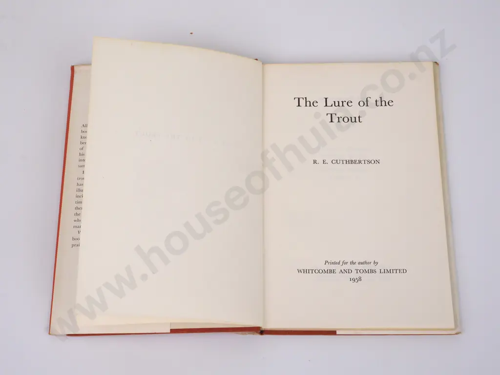 Cuthbertson, R.E.; The Lure of the Trout Image 1++