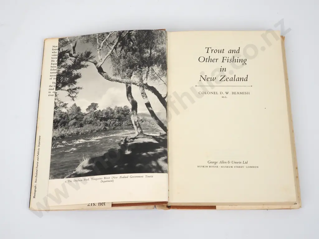 Beamish, Colonel D.W.; Trout and Other Fishing in New Zealand Image 1++
