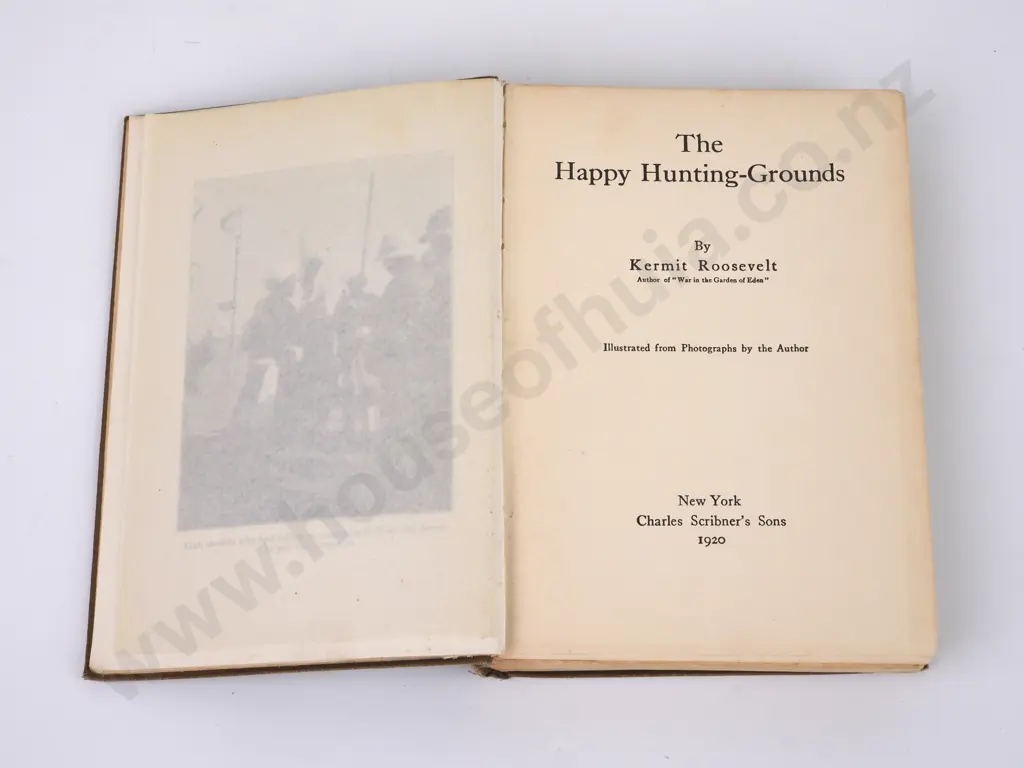 Kermit Roosevelt, The Happy Hunting Grounds, Charles Scribner's Sons,1920. Image 1++