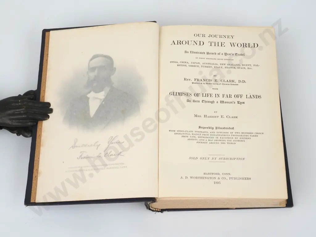 Francis and Harriet Clark, Our Journey Around the World, Worthington, 1895 Image 1++