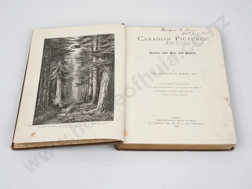Marquis of Lorne, Canadian Pictures, Drawn with Pen & Pencil, Religious Tract, 1885 Image 1++
