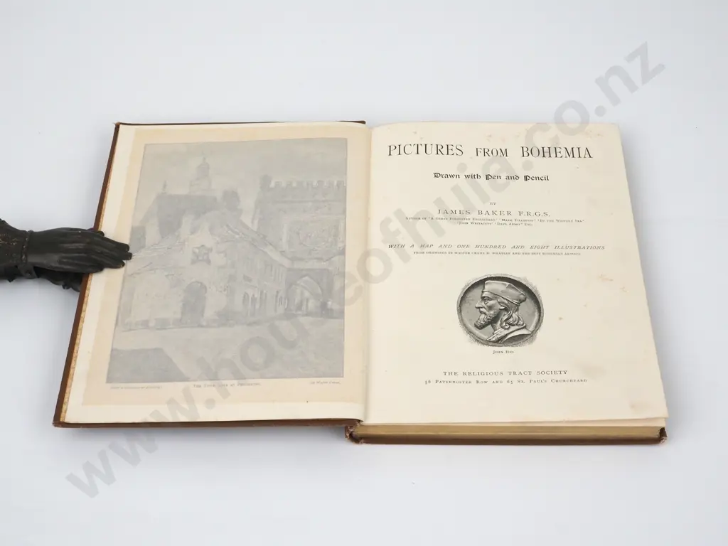 James Baker, Pictures from Bohemia, Down with Pen & Pencil, Religious Tract, London 1890 Image 1++