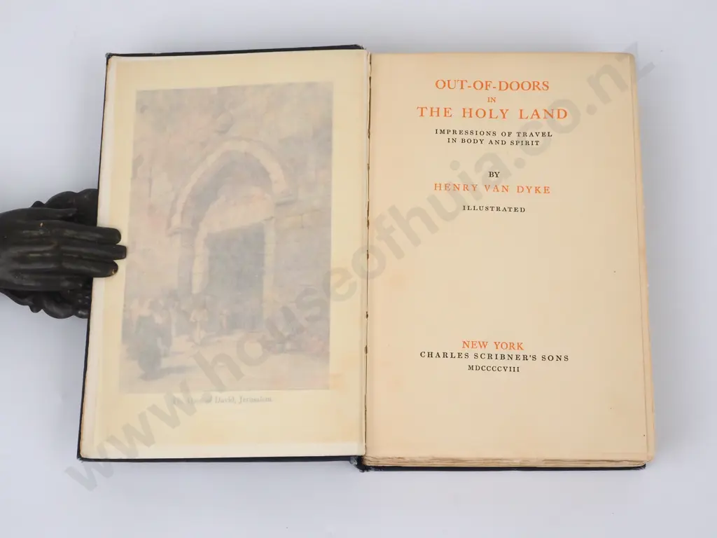 Henry Van Dyke, Out of Doors in the Holy Land, Charles Scribner's Sons, 1908. Image 1++