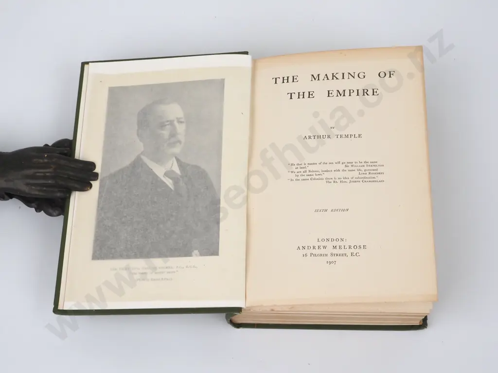 Arthur Temple, The Making of an Empire, Andrew Melrose, London, 1907 reprint. Image 1++