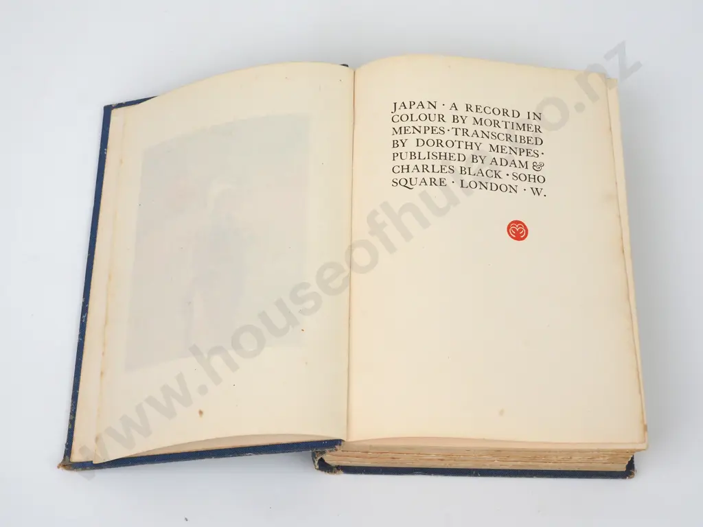 Menpes, Dorothy; Japan, A Record In Colour By Mortimer Menpes; Adam Charles Black, Reprint 1905. Image 1++