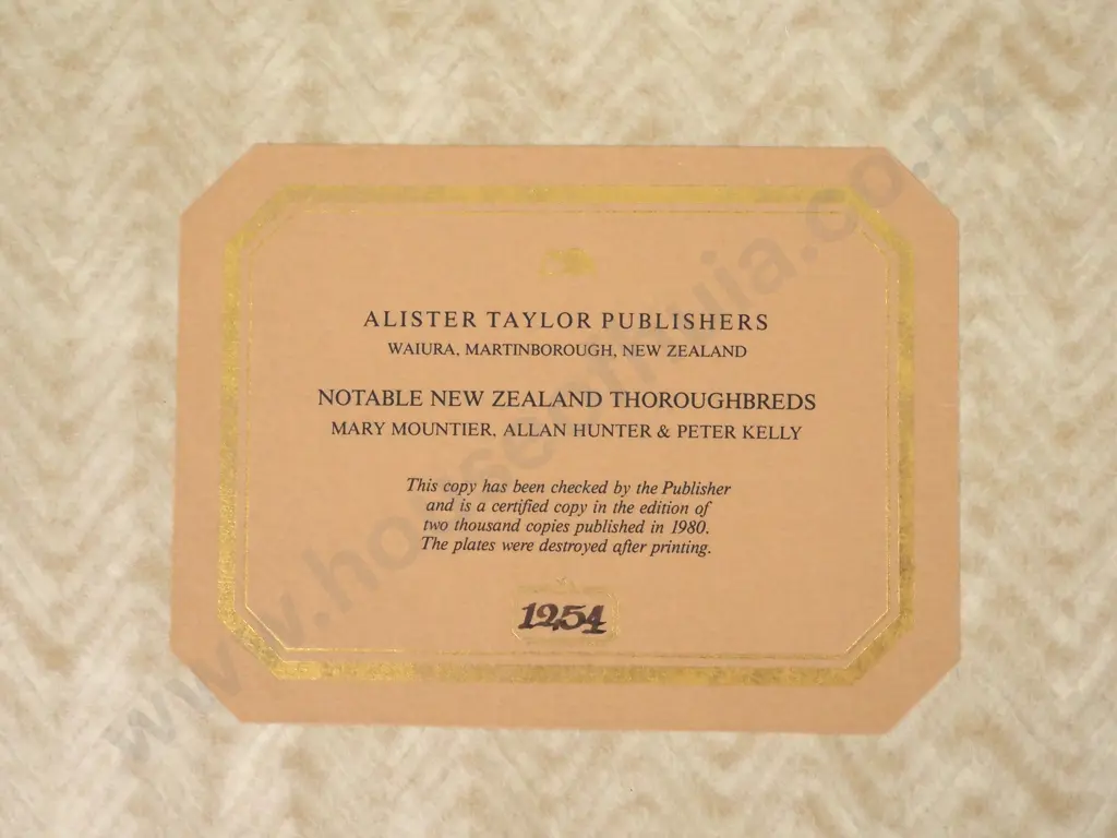 Notable New Zealand Thoroughbreds Image 1++