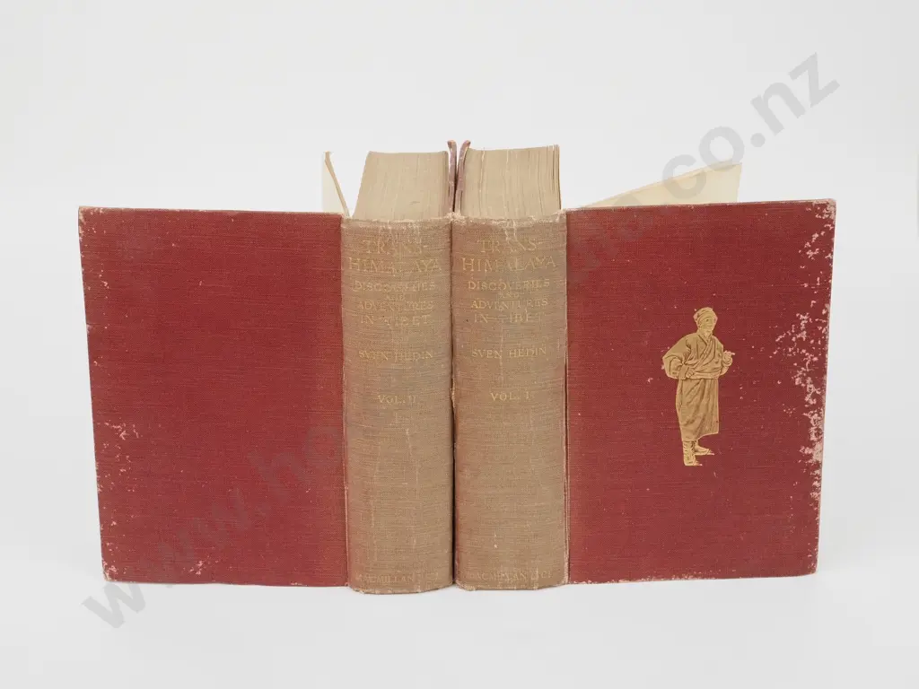 Hedin, Sven; Trans - Himalaya Discoveries & Adventures in Tibet;  2 Vols, Macmillan & Co 1910 Image 1++