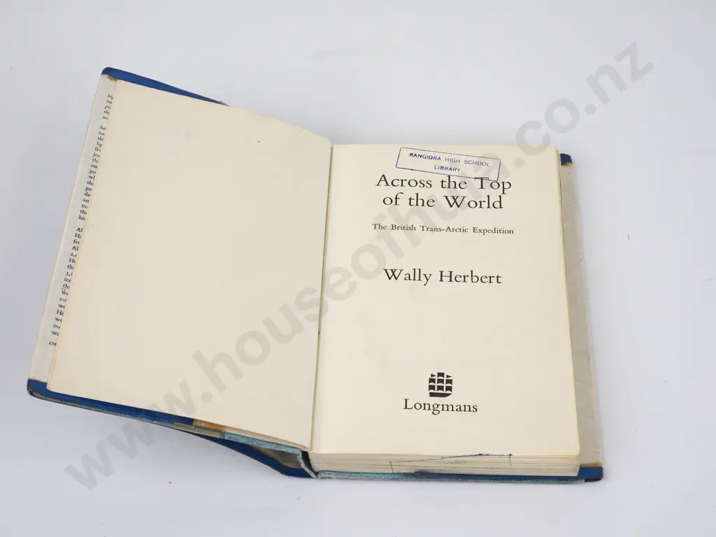 Herbert, Wally - Across The Top of the World, Longmans, 1969, First edition. (Ex Library) Image 1++