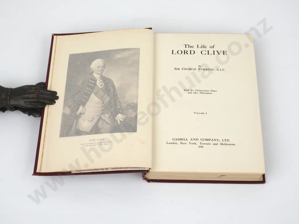 The Life of Lord Clive, George Forrest, 2 Vols, Cassell, London 1918 Image 1++