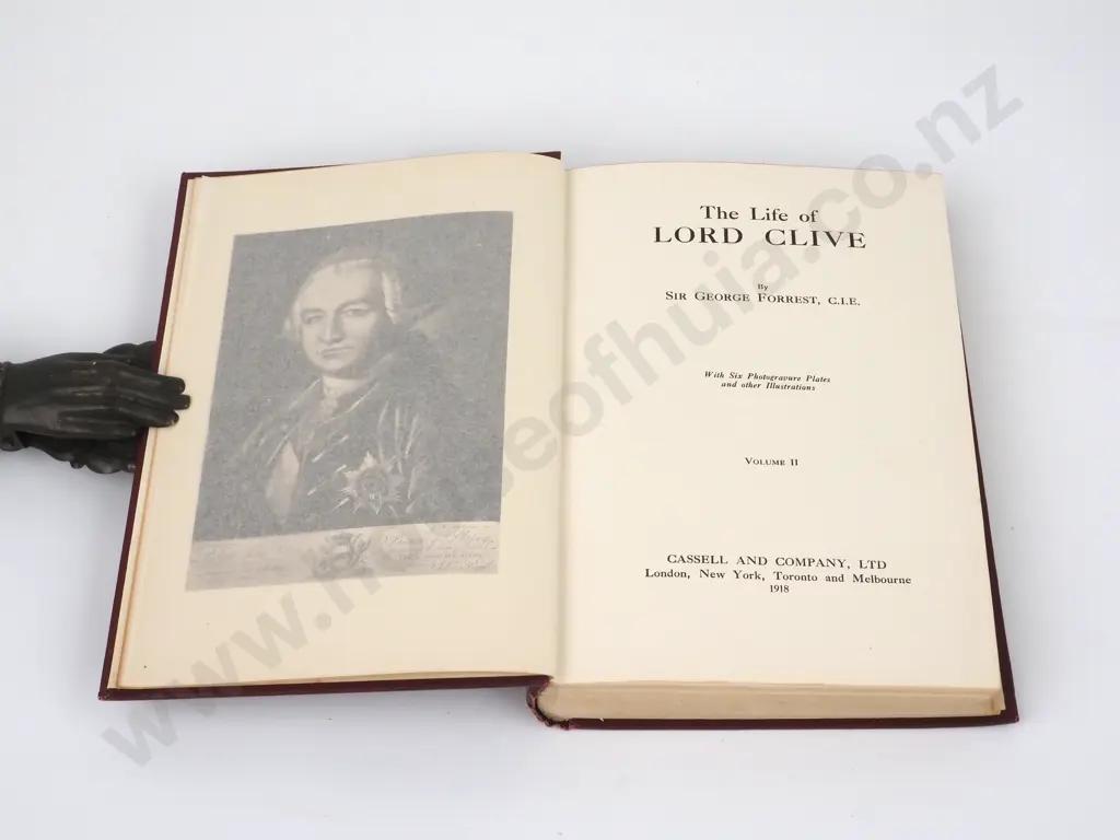The Life of Lord Clive, George Forrest, 2 Vols, Cassell, London 1918 Image 1++