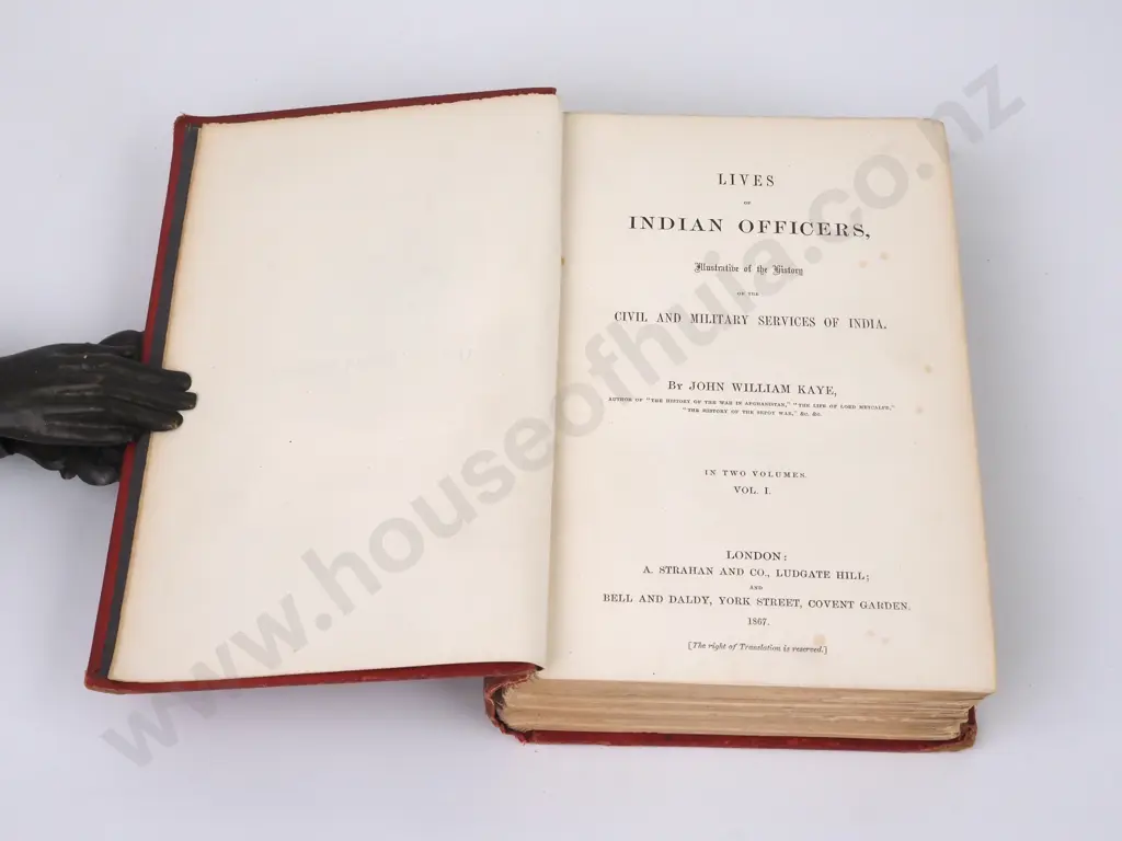 Kayes, John W.; Lives of Indian Officers (2 Vols) Image 1++
