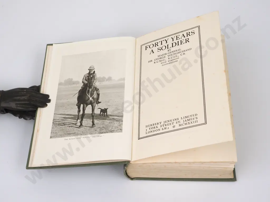 Forty Years a Soldier, Younghusband 1923, 1st Ed Image 1++