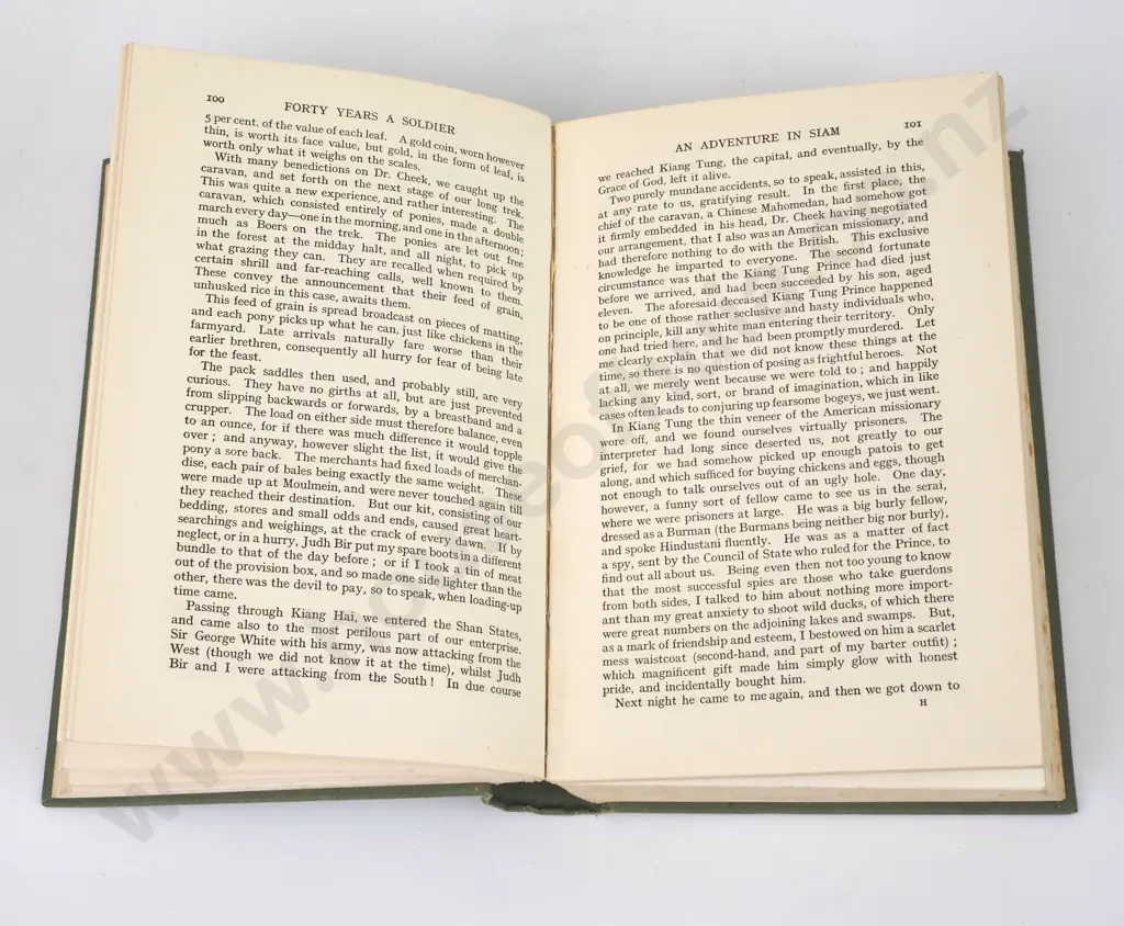 Forty Years a Soldier, Younghusband 1923, 1st Ed Image 1++