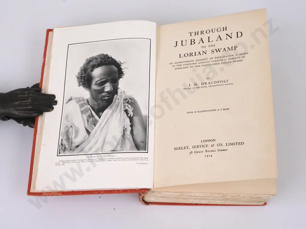 I. N. Dracopolio, Through Jubaland to the Lorian Swamp, Seeley, Service & Co., 1914 Image 1++