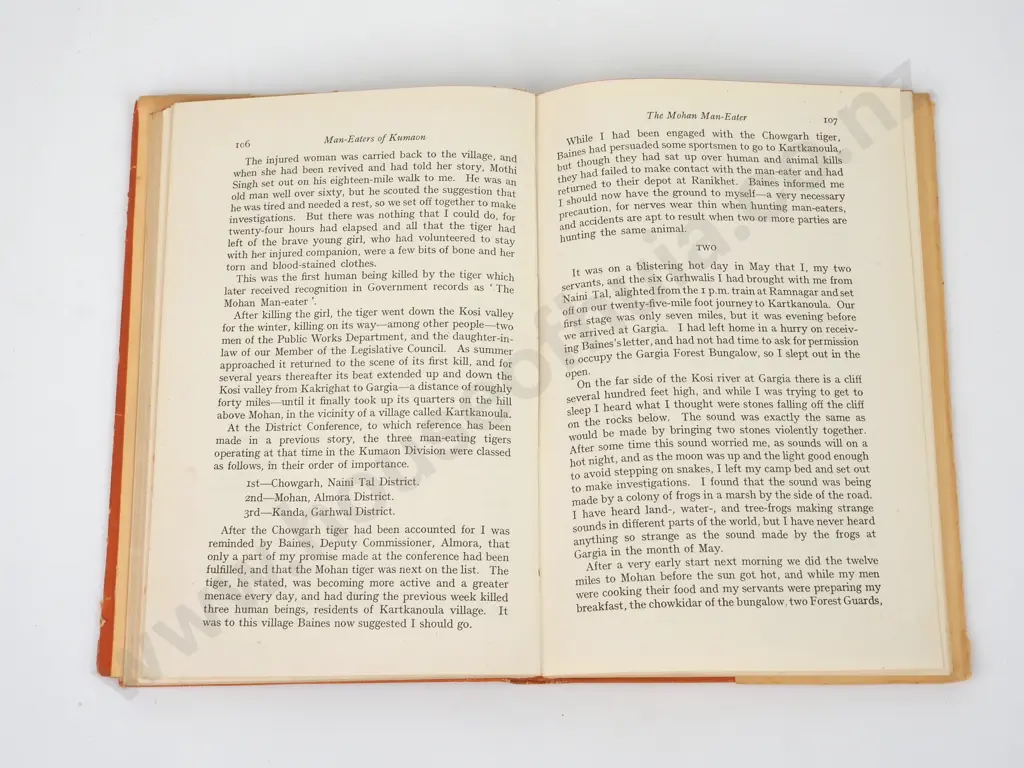 Corbett, Jim; Man-Eaters Of Kumaon; Oxford University Press, 1946. Image 1++