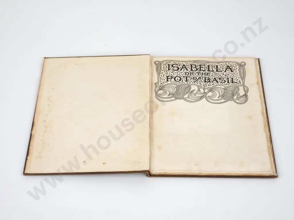 Keats, John; Isabella or The Pot of Basil Image 1++