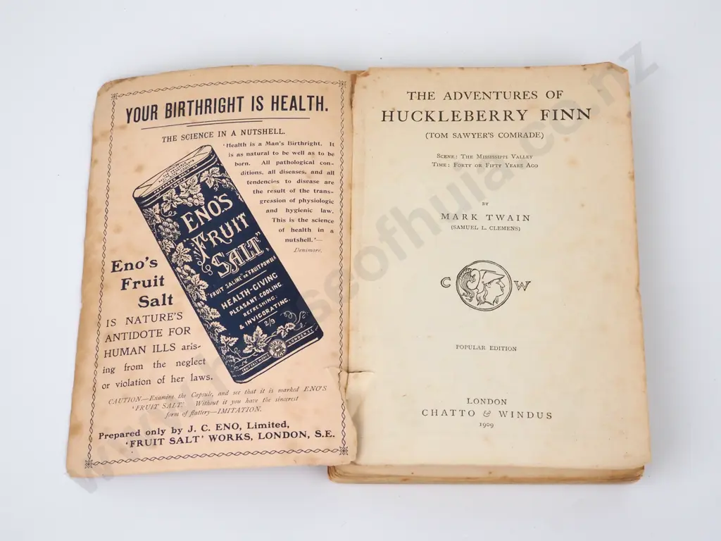 Twain, Mark; Huckleberry Finn Image 1++