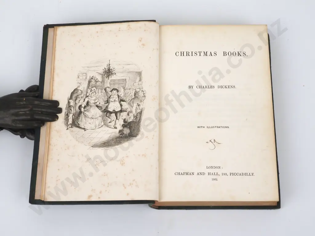 Dickens, Charles - Christmas Books Library Edition Vol. 24 With Illustrations London: Chapman & Hall 1862 Image 1++