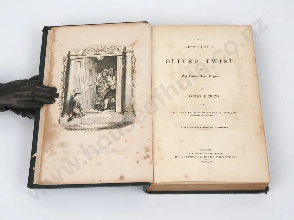 Dickens, Charles - The Adventures Of Oliver Twist. Bradbury & Evans, Whitefriars 1846 Image 1++