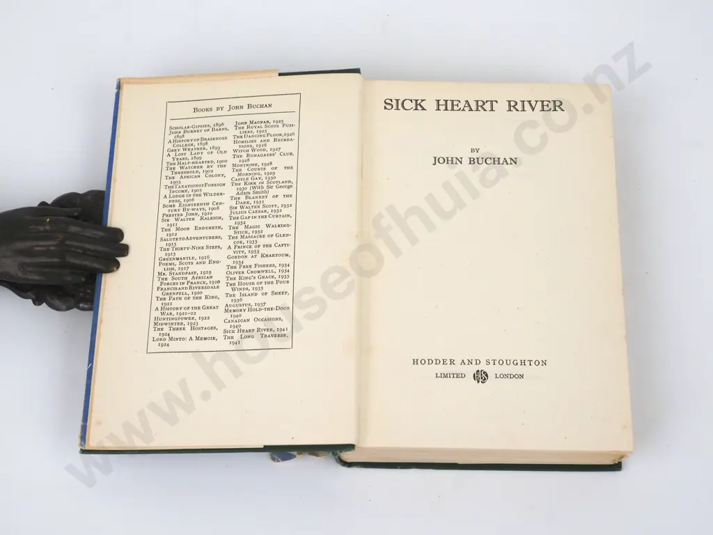 John Buchan, Sick Heart of the River, Holder & Stoughton, London, 1941, 1st Edition, Image 1++