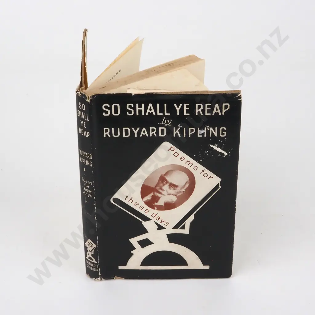 Kipling, Rudyard; So Shall Ye Reap Image 1++