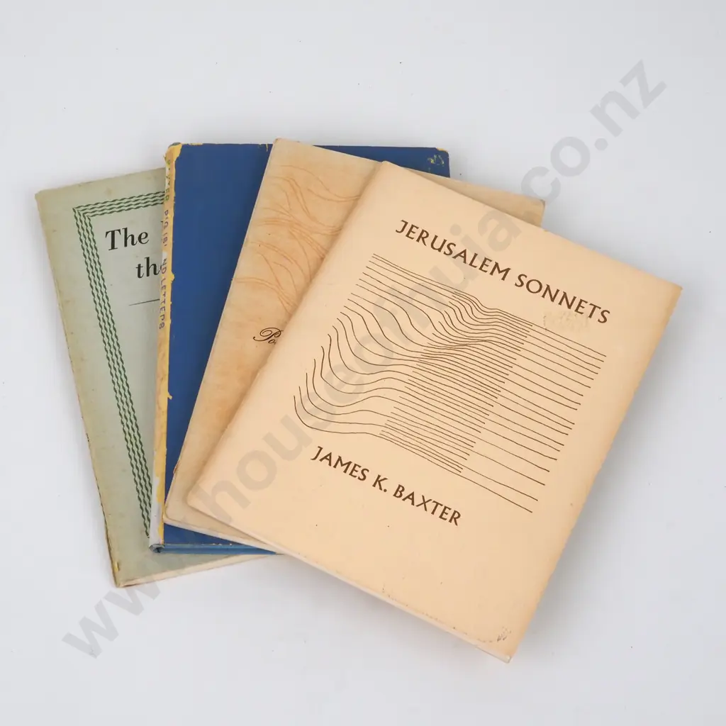Baxter, James K.; Four books, published before 1974 Image 1++