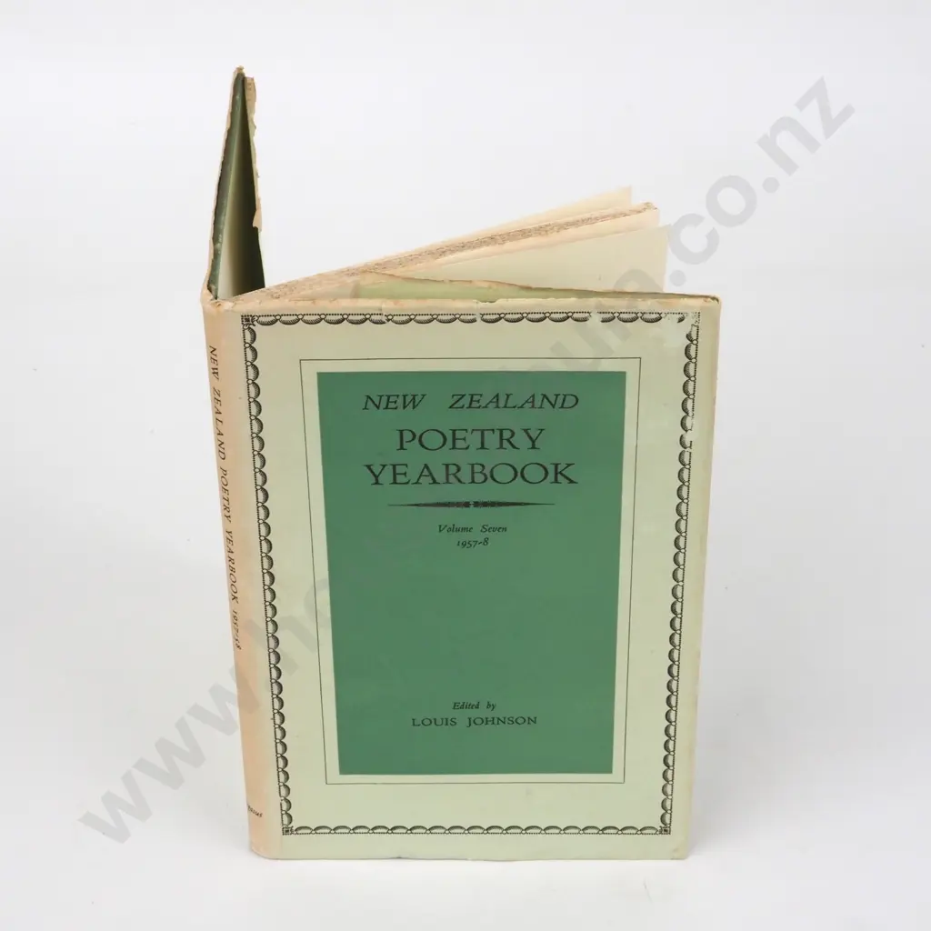 New Zealand Poetry Yearbook Volume 1957-8 Edited By Louis Johnson .Volume Seven 1957-8. The Pegasus Press Christchurch Image 1++