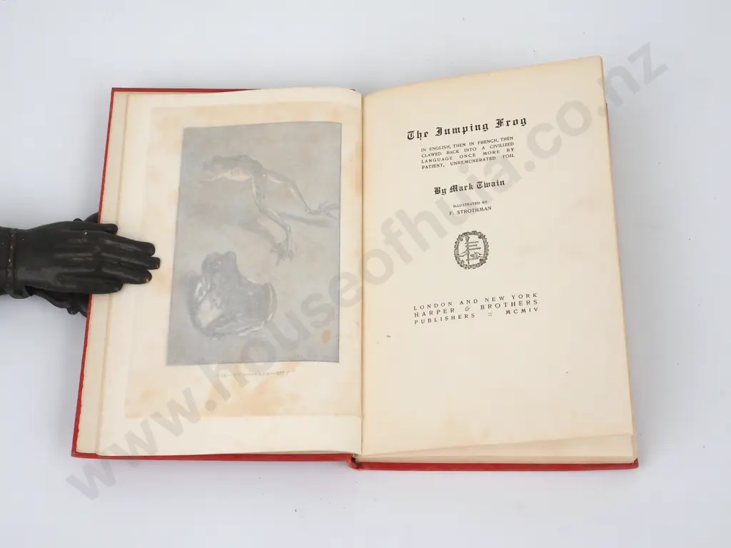 Mark Twain, The Jumping Frog, Harper and Brothers, 1903, 1st Edition Image 1++
