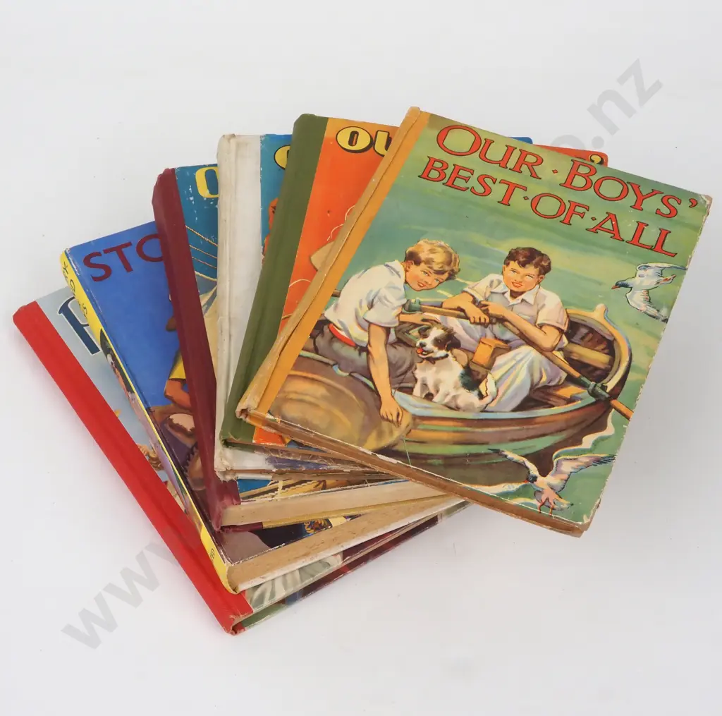 Collection of five Boy's Annuals and one Girls' Annual Image 1++